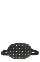 Michael Michael Kors Studded Logo Leather Belt Bag - Black