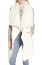 Women's Heurueh Dawn Maxi Fly Away Faux Shearling Vest, Size - White