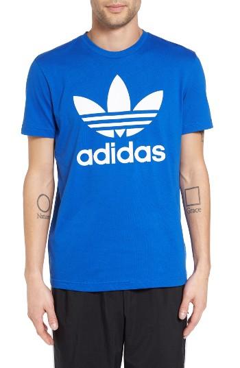 Men's Adidas Originals Trefoil Graphic T-shirt - Blue