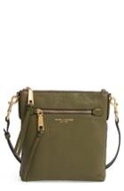 Marc Jacobs Recruit North/south Leather Crossbody Bag - Green