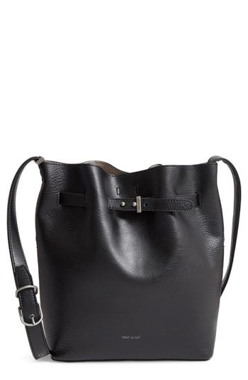 Matt & Nat Lexi Faux Leather Bucket Bag - Black