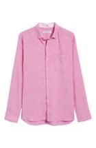 Men's Tommy Bahama Lanai Tides Regular Fit Linen Blend Sport Shirt - Pink