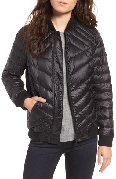 Women's Bernardo Water Resistant Insulated Bomber Jacket