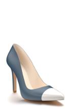 Women's Shoes Of Prey Cap Toe Pump .5 B - Blue