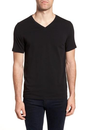 Men's Boss Dandre Slim Fit V-neck T-shirt - Black
