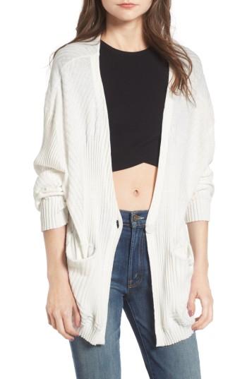 Women's Wildfox I'm Busy Cardigan - White