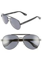 Women's Marc Jacobs 60mm Aviator Sunglasses - Black