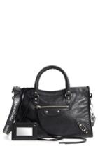 Balenciaga Classic City Logo Strap Leather Tote -