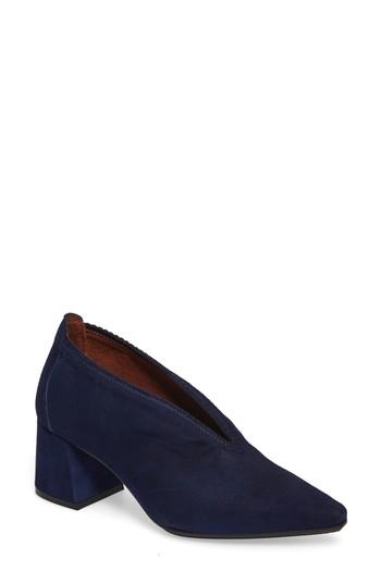 Women's Hispanitas Connie Block Heel Pump .5us / 38eu - Blue