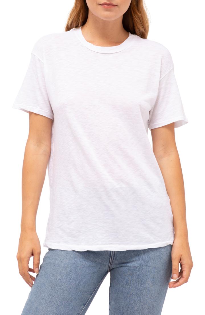Women's Stateside Crewneck Slub Tee - White
