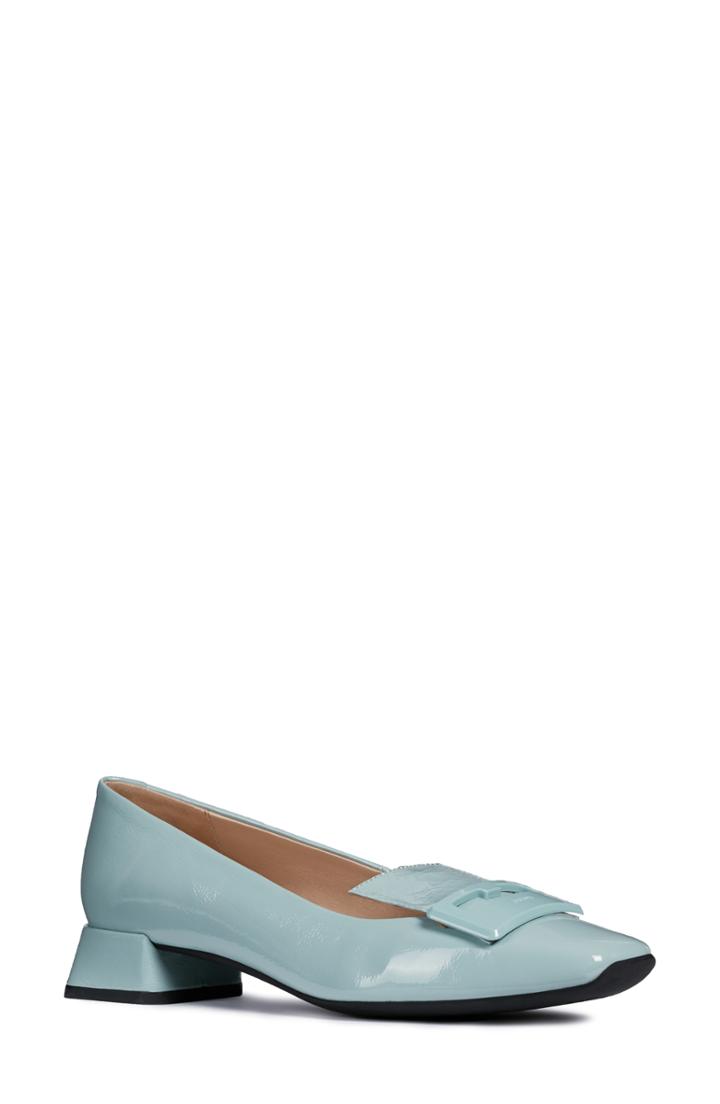 Women's Geox Vivyanne Square Toe Loafer Pump Us / 35eu - Blue