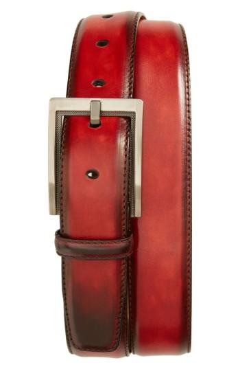 Men's Magnanni Burnished Leather Belt
