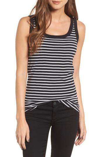 Women's Caslon Cotton Tank, Size - Black