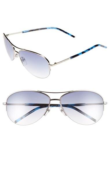 Women's Marc Jacobs 59mm Semi Rimless Sunglasses - Palladium