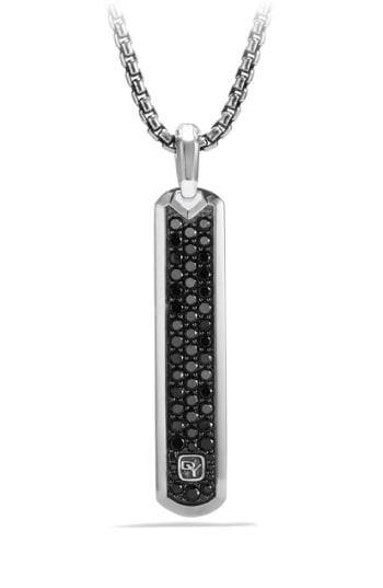 Men's David Yurman 'pave' Tag In Sterling Silver