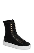 Women's Blackstone Ql50 Genuine Shearling Lined High-top Sneaker Boot Us / 36eu - Black