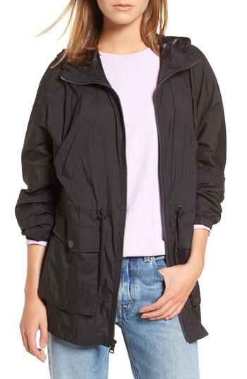 Women's Levi's Hooded Raincoat - Black