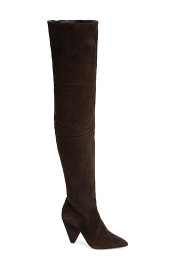 Women's Kenneth Cole New York Galway Thigh High Boot M - Brown