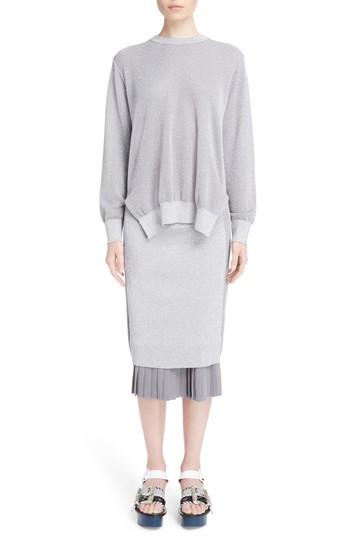 Women's Toga Knit Lame Dress Us / 36 Fr - Metallic
