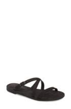 Women's Eileen Fisher Dali Strappy Slide Sandal .5 M - Black