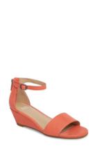 Women's Eileen Fisher Mara Ankle Strap Wedge Sandal M - Coral