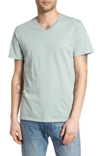 Men's The Rail Slub Cotton V-neck T-shirt, Size - Blue/green