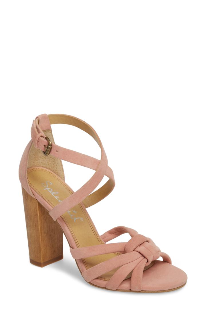 Women's Splendid Faris Block Heel Sandal .5 M - Pink