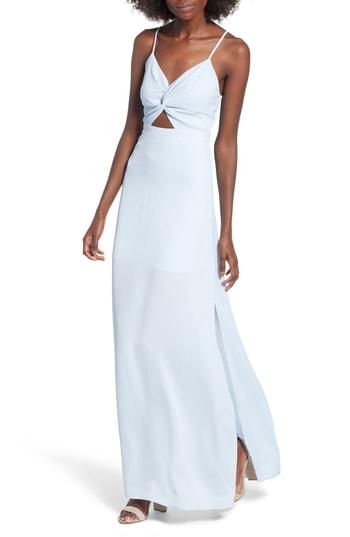 Women's Dee Elly Twist Front Maxi Dress - Blue