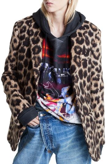Women's R13 Leopard Jacquard Blazer