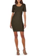 Women's Michael Stars Ruched Body-con Dress - Green