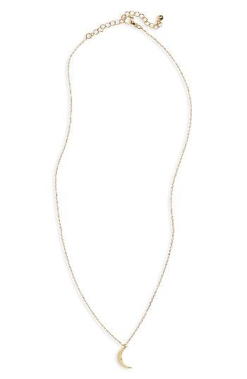 Women's Girly Cresent Charm Necklace