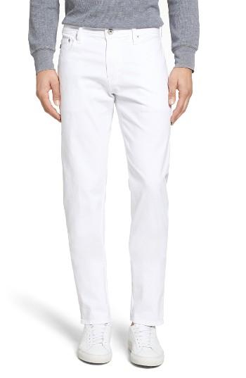 Men's Ag Tellis Sud Modern Slim Stretch Twill Pants X 34 - White