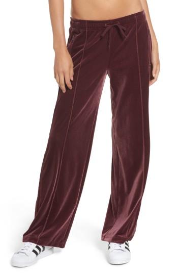 Women's Adidas Originals Velvet Sailor Pants - Red