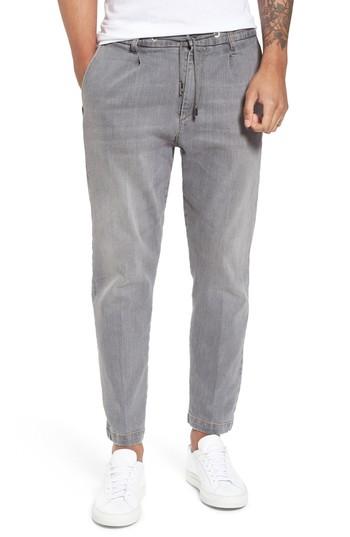 Men's Eleventy Denim Jogger Pants - Grey