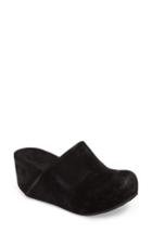 Women's Chocolat Blu Maya Platform Wedge Clog .5 M - Black