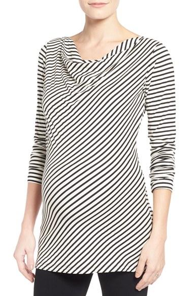 Women's Lab40 'anne' Drape Neck Nursing Top