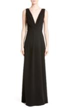 Women's Yigal Azrouel Embroidered Trim Gown