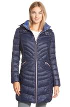 Women's Bernardo Hooded Down & Primaloft Fill Coat, Size