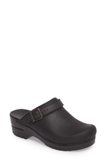 Women's Dansko Ingrid Clog .5-5us / 35eu M - Black