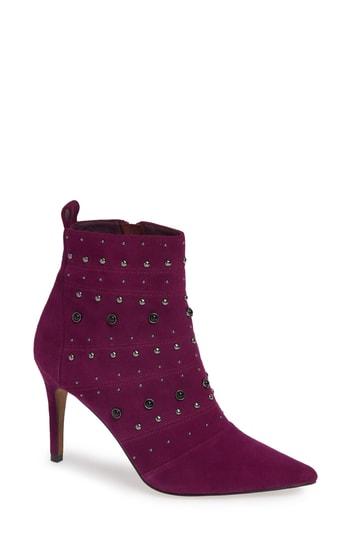 Women's Linea Paolo Nara Studded Bootie .5 M - Purple