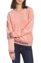 Women's Juicy Couture Logo Graphic Velour Pullover - Pink