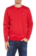 Men's Lacoste 'sport' Crewneck Sweatshirt (l) - Red