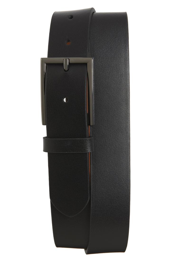 Men's Nordstrom Men's Shop Victor Leather Belt - Black