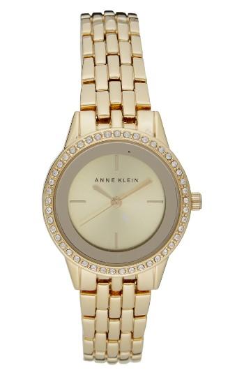 Women's Anne Klein Crystal Bracelet Watch, 28mm