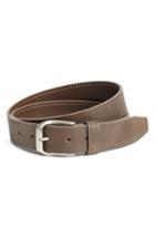 Men's Trask Darby Leather Belt - Grey