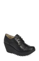 Women's Fly London Yoti Lace-up Wedge .5-8us / 38eu - Black