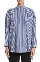 Women's Ellery Treble Oversize Stripe Cotton Shirt Us / 10 Au - White