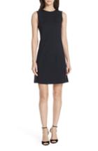 Women's Theory Pinstripe A-line Dress - Blue