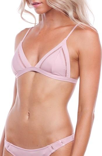Women's Rhythm My Bralette Triangle Bikini Top - Pink