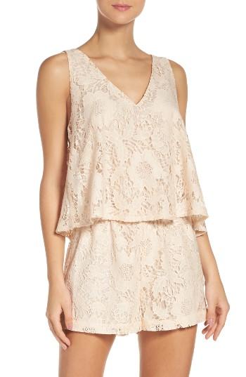 Women's Bb Dakota Lace Popover Romper